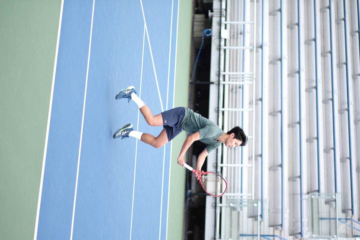 Sunday Club tennis player in action at the Billie Jean King National Tennis Center, photo 1