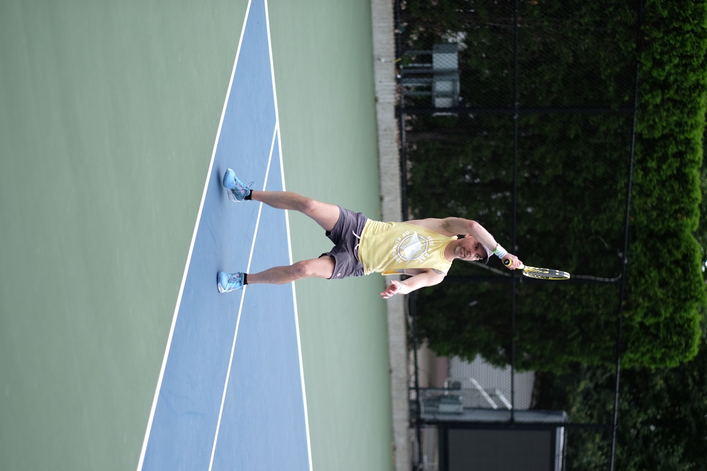 Sunday Club tennis player in action at the Billie Jean King National Tennis Center, photo 25