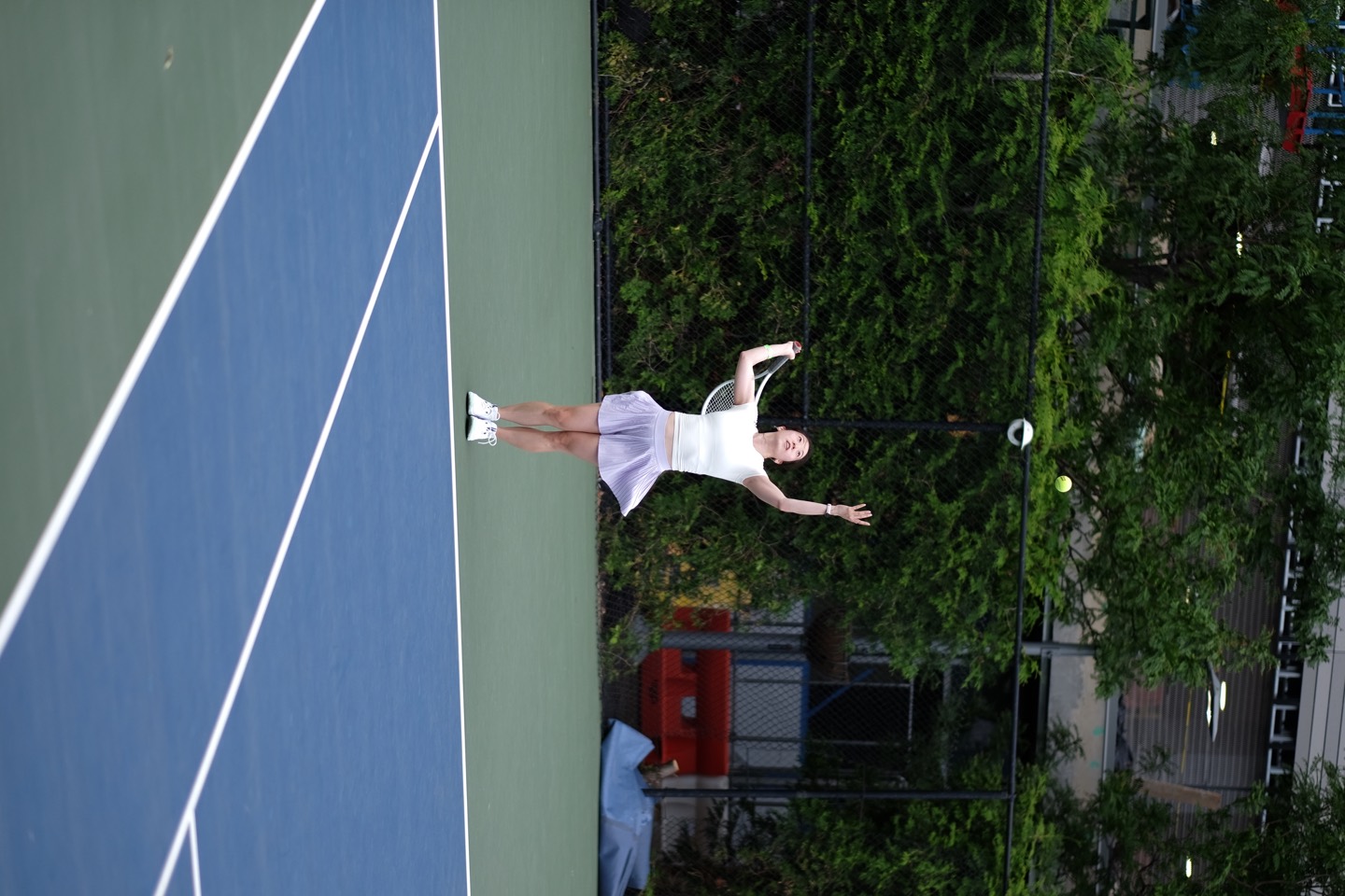 Sunday Club tennis player in action at the Billie Jean King National Tennis Center, photo 35