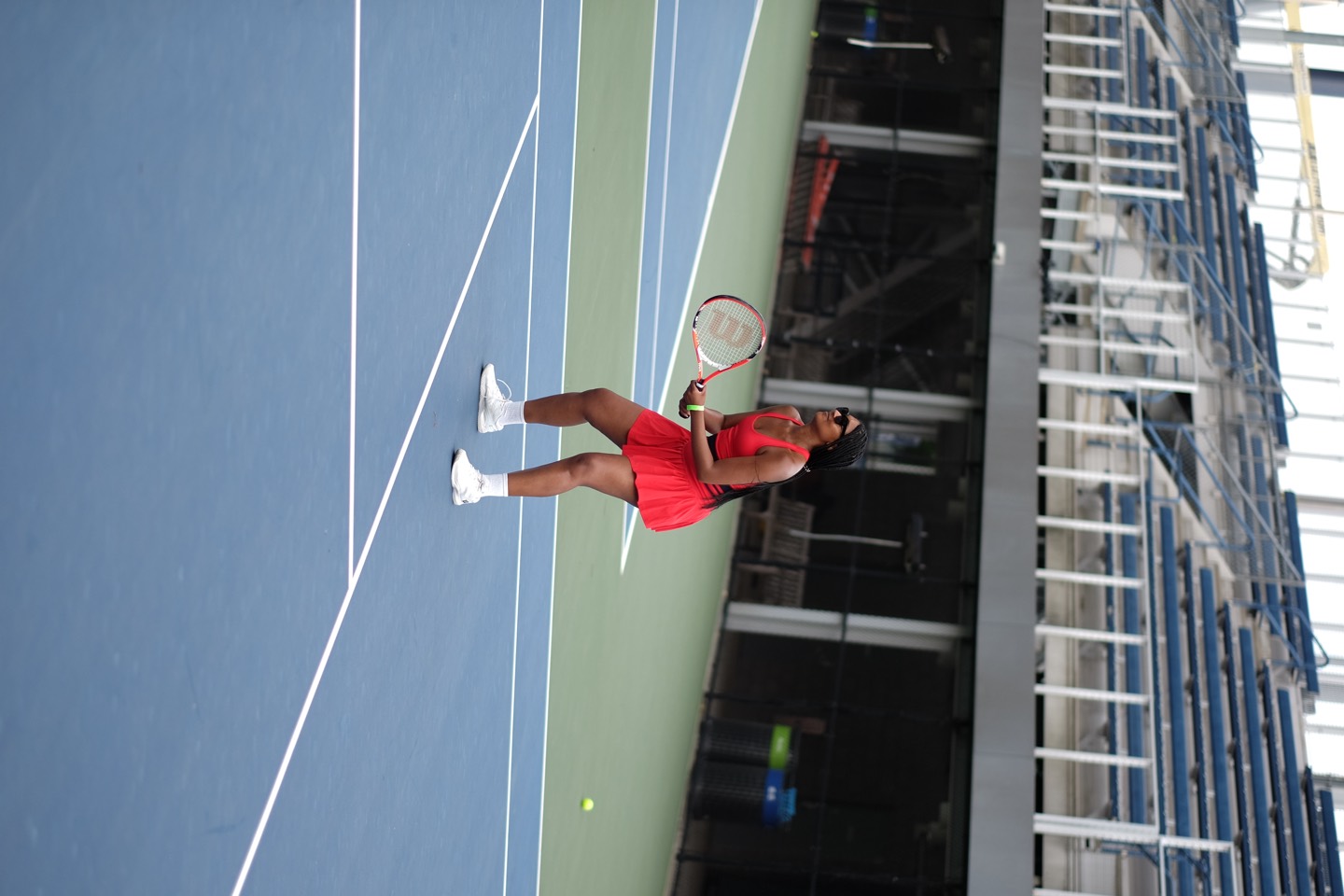 Sunday Club tennis player in action at the Billie Jean King National Tennis Center, photo 21