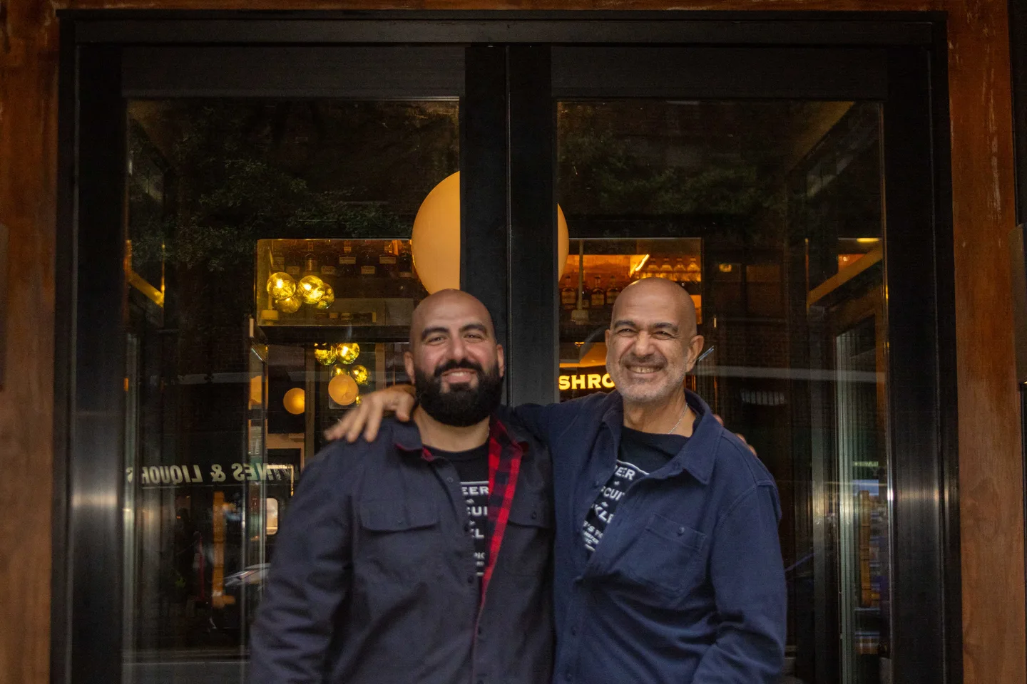 Guests outside Brass Monkey after the event